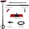 HMASNSEIY Solar Panel Cleaning Brush and Pole, 3.6-10.8m Water Fed Pole Kit, Window Cleaning Brush W/Soap Dispenser,Window Cleaning Kit,Water Fed Telescopic Brush for Cleaning Roof (55cm Brush,3.6M) view 3
