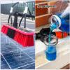 HMASNSEIY Solar Panel Cleaning Brush and Pole, 3.6-10.8m Water Fed Pole Kit, Window Cleaning Brush W/Soap Dispenser,Window Cleaning Kit,Water Fed Telescopic Brush for Cleaning Roof (55cm Brush,3.6M) view 4