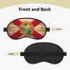 Florida Flag Wood Grain Print Sleep Mask for Side Sleepers Cute Blackout Eye Mask Shades Cover for Home or Travel view 2