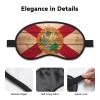 Florida Flag Wood Grain Print Sleep Mask for Side Sleepers Cute Blackout Eye Mask Shades Cover for Home or Travel view 3