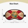 Florida Flag Wood Grain Print Sleep Mask for Side Sleepers Cute Blackout Eye Mask Shades Cover for Home or Travel view 4