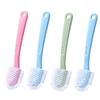 ORFOFE Plastic Shoe Cleaning Brush Set with Long Handle and Hanging Ring 4pcs Sturdy Bathroom Cleaning Brush Tool Powerful Decontamination Random Color for Home and Office Use view 1