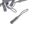 10 Pack of Zipper Pulls with Elastic for Backpacks, Tents, and Cases in Grey view 3