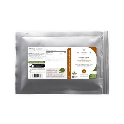 Bifidobacterium Longum 15g | 5 Billion CFU Probiotic + Chicory Root Prebiotic (Inulin) | Vegan Friendly Powder UK Made | 1g Daily (15 Servings)