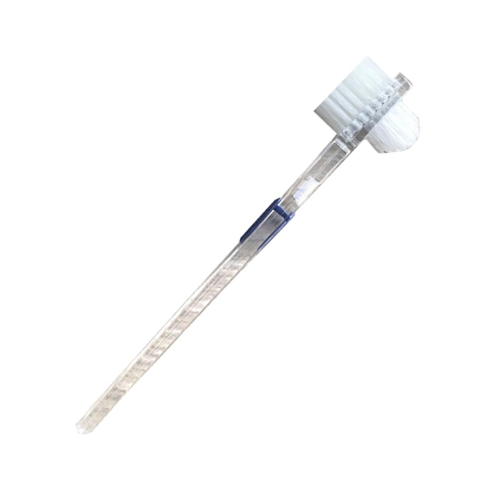 HOODANCOS Denture Cleaning Toothbrush Double-Sided Design Bristles for False Teeth Cleaning and Daily Oral Hygiene Maintenance