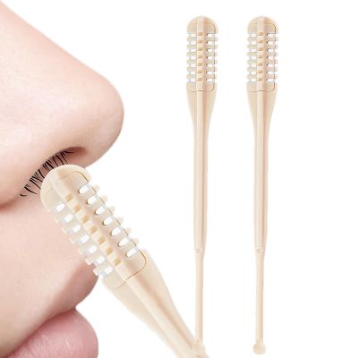 yakermur Nose Hair Trimmer, Manual Nose Hair Trimmer | Hair Nose Trimmer Men | 2 x Beauty Care Precision Personal Safe Manual Rotating Depilatory Scissors Shavers for Ladies Female