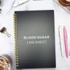 Diabetic Log Book Write Supplies Record Keep Manage Diet Plan Health view 2