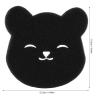 Pet Hair Remover for Laundry Cute Bear Shaped Reusable Dog Hair Catcher for Washing Machine Black (2 Pcs) view 2