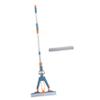 YOSADIER Household Blue Dual Folding Sponge Mop for Wet and Dry Use with Stainless Steel Handle and Strong Wear Resistance, for Cleaning Tile and Wood Floors view 1