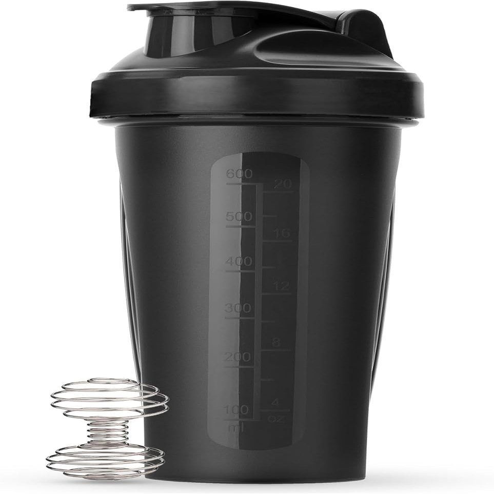 ark future Sports bottle, shaker with 750 ml capacity, includes a metal ball for easier mixing of supplements, ml and oz scale on one side, product made from PP, PE and metal