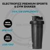 ark future Sports bottle, shaker with 750 ml capacity, includes a metal ball for easier mixing of supplements, ml and oz scale on one side, product made from PP, PE and metal view 3