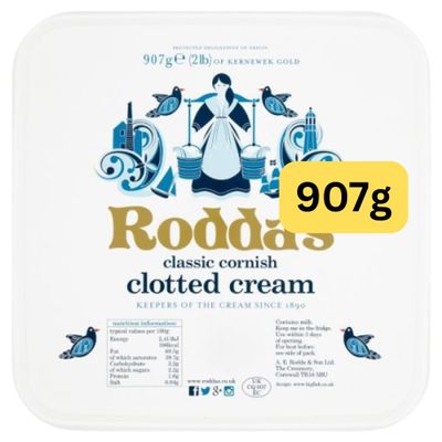 Cornish Clotted Cream 907g Roddas Classic (1x907g)