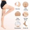 20-30 mmHg Medical Closed Toe Thigh High Compression Socks for Women Men,Graduated Compression Support Stockings with Anti-Slip Silicone Band for Varicose Veins Edema Flight Running Pregnancy Travel view 3