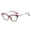 FUQINQINGOZ Anti UV Reading Glasses Anti Glare Anti Eyestrain Computer Readers Blue Light Blocking Cat-Eye Flat Light Mirror(Red,1.00) view 1