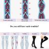 20-30 mmHg Medical Closed Toe Thigh High Compression Socks for Women Men,Graduated Compression Support Stockings with Anti-Slip Silicone Band for Varicose Veins Edema Flight Running Pregnancy Travel view 4