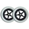 12 Inch Wheelchair Replacement Rear Wheel, 12 1/2x2 1/4 Solid Non-Inflatable Tire, for Wheelchairs, Rollators, Walkers(Grey) view 1
