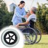 12 Inch Wheelchair Replacement Rear Wheel, 12 1/2x2 1/4 Solid Non-Inflatable Tire, for Wheelchairs, Rollators, Walkers(Grey) view 3