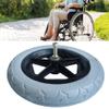 12 Inch Wheelchair Replacement Rear Wheel, 12 1/2x2 1/4 Solid Non-Inflatable Tire, for Wheelchairs, Rollators, Walkers(Grey) view 4