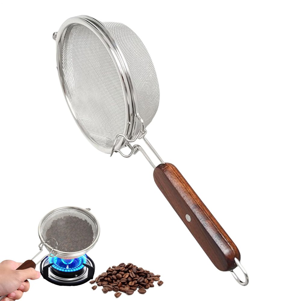 Coffee Roaster | Stainless Steel Manual Coffee Roaster,Kitchen Dining Tool for Household Shop Picnic Friends Cafe Family Men Women Youth Stove