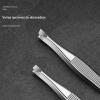 4 x Stainless Steel Tweezers, Tweezer Professional Eyebrow Tweezers, Slanted Tip Tweezer for Facial Hairs, Ingrown Hairs view 3