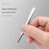 4 x Stainless Steel Tweezers, Tweezer Professional Eyebrow Tweezers, Slanted Tip Tweezer for Facial Hairs, Ingrown Hairs view 4