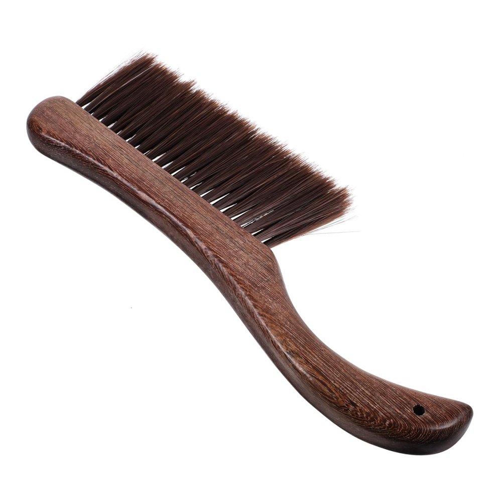 YOSADIER Horse Hair Bench Brush with Wenge Handle for Household Cleaning, Soft Bristles Dust Brush, Sturdy Material Not Easy to Deform, for Dusting Beds and Instruments in Home