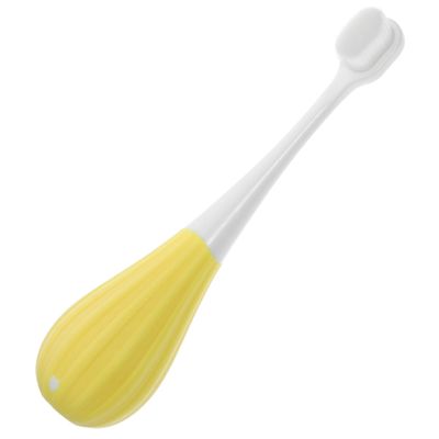 WEKAMOS Kids Toothbrush Soft Bristles Manual Childrens Toothbrush for Toddlers 2-5 Years Old with Yellow Handle, Fine Soft Hair for Gentle Cleaning, Suitable for Baby Oral Care