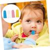 IWOWHERO 12pcs Finger Toothbrush for Boys and Girls Years Silicone Brush Oral and Tongue Cleaner Boy Girl Toothbrush view 2