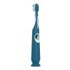 Suavinex, Children's Toothbrush, for Babies and Children from 2 to 6 Years, Soft Bristles in Oval Shape, Ideal Molars, Ergonomic and Non-Slip Handle, Suction Cup at The Base, Lingual Scraper, Blue view 2