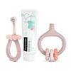 Suavinex, Dental Care Starter Set, Includes: Baby Toothbrush + Gum Massager + Baby Toothpaste, for Gifts, Ergonomic Handles, Daily Use, +0 Months, Pink view 1