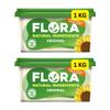 Original Vegan Butter Floras 2x1KG Tubs Easy To Spread (2x1kg) view 1