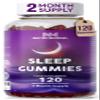 Bonus Size 120 Sleep Gummies for Adults, Sugar Free Magnesium Sleep Gummies Chewable Raspberry Flavored Natural Non-GMO Vegan Valerian Root Passion Flower and L-Theanine