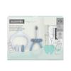 Suavinex, Dental Care Starter Set, Includes: Baby Toothbrush + Gum Massager + Baby Toothpaste, for Gifts, Ergonomic Handles, Daily Use, +0 Months, Blue view 3
