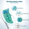 8-Pack Replacement Toothbrush Heads Compatible with Philips Sonicare Electric Toothbrushes, Snap-On Design,Deep and Precise Cleaning, White view 3