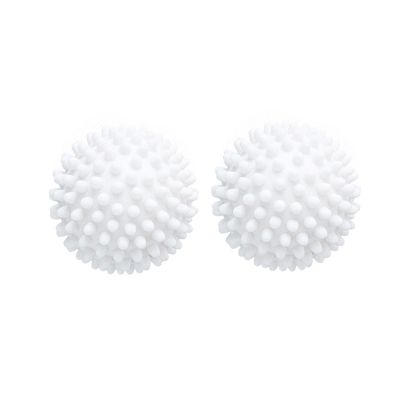 6.5cm Reusable Laundry Balls Fabric Softener Dry Laundry Bathroom Dryer Balls Clothes Cleaning Laundry Balls Tool Accessories(2PCS)