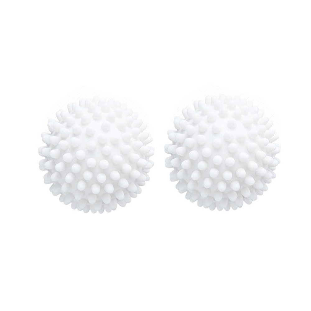 6.5cm Reusable Laundry Balls Fabric Softener Dry Laundry Bathroom Dryer Balls Clothes Cleaning Laundry Balls Tool Accessories(2PCS)