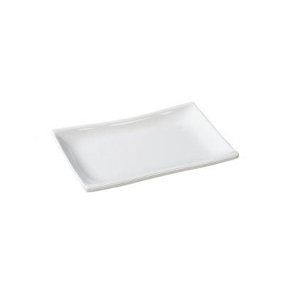 Commercial white imitation porcelain anti-drop and high-temperature resistant delicate rice noodle dish - 10-inch vegetable dish