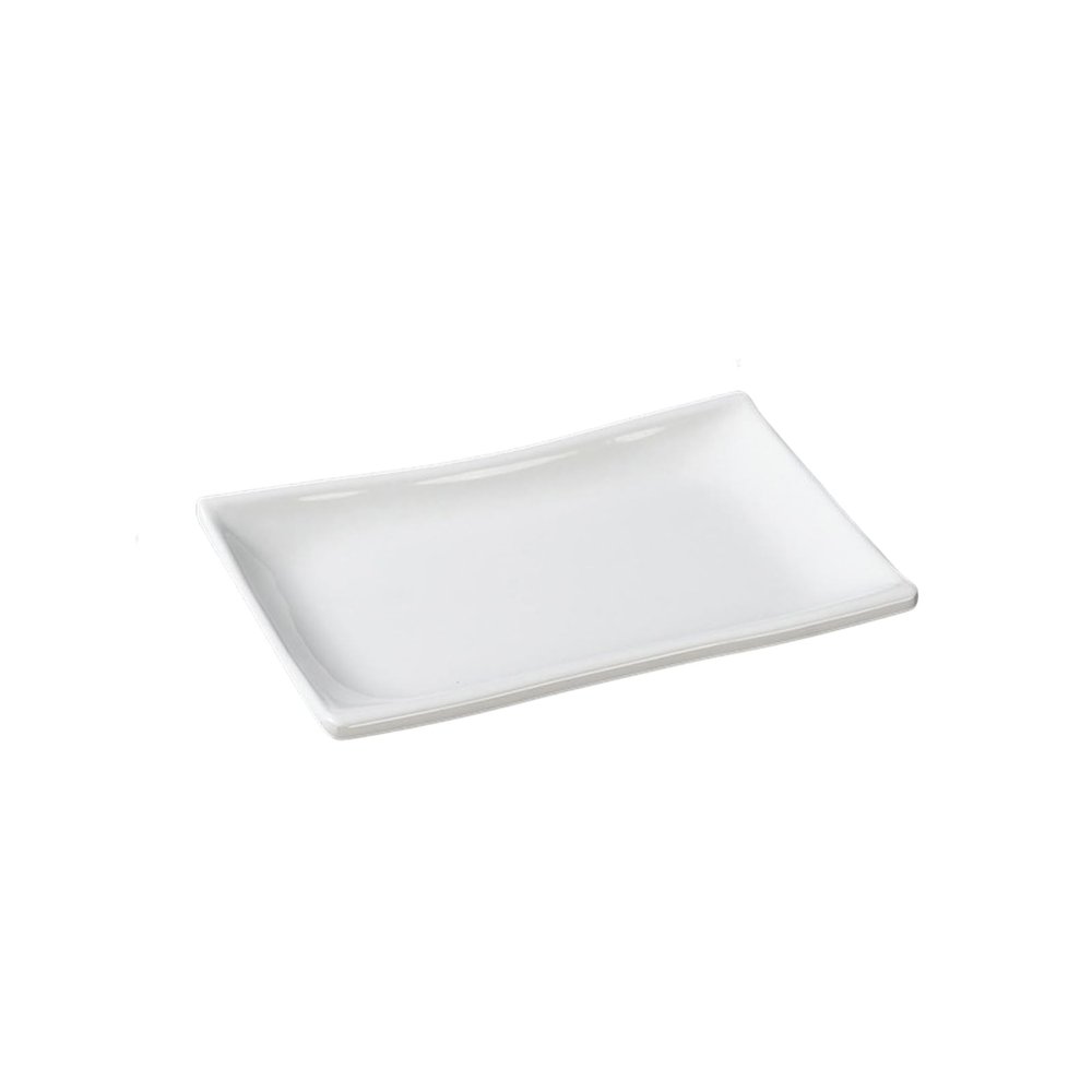 Commercial white imitation porcelain anti-drop and high-temperature resistant delicate rice noodle dish - 10-inch vegetable dish
