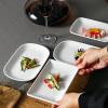 Commercial white imitation porcelain anti-drop and high-temperature resistant delicate rice noodle dish - 10-inch vegetable dish view 4