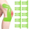 10 PCS Kinesiology Knee Tape, Elastic Waterproof Pre Cut Muscle Tape Sports Tapes for Relief Knee Pain, Provide Support and Stability for Running,Cycling,Sports - Breathable and Waterproof view 1