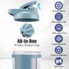 Alaoo Protein Shaker Bottle, Shaker for Protein Shakes with Plastic Stirring Ball, Upgraded Version Sports Gym Supplement Protein Shake Bottle for Mixing Protein Shakes and Supplements, 650ml Blue view 4