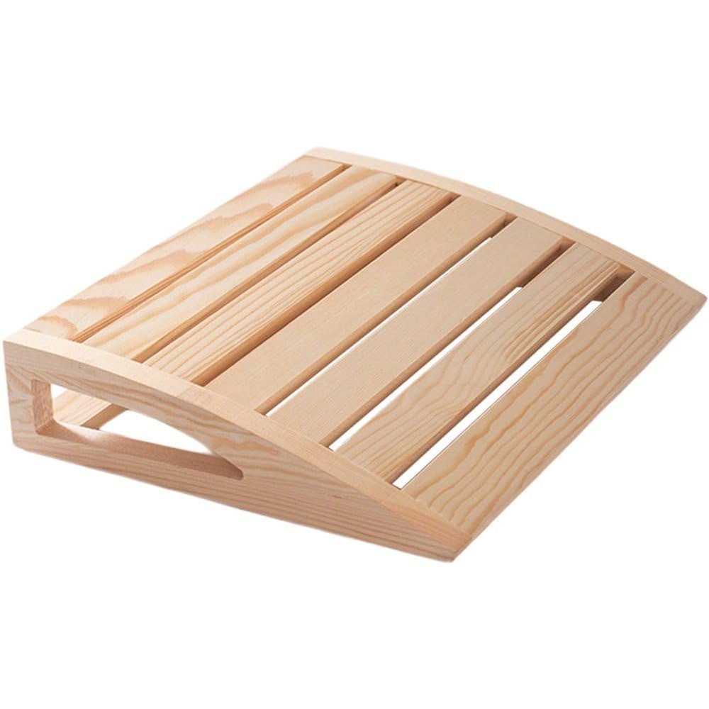 Dianzan Wood Sauna Headrest Sauna Pillow Neck Support Ergonomic Neck Support Pillow Sauna Steam Room Accessories for Women Men