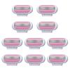 10 Pcs Venus Snap Razor Refill Blades, Heads Compatible with Venus Womens Razor, 3-Layer Blades for Smooth Shaving, Easy Replacement Heads for Women (Pink) view 1