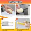 Electric Potato Slicer 3-in-1, Stainless Steel Tower Machine with 3 Blades and Switch Control for Family Kitchen Snacks view 3