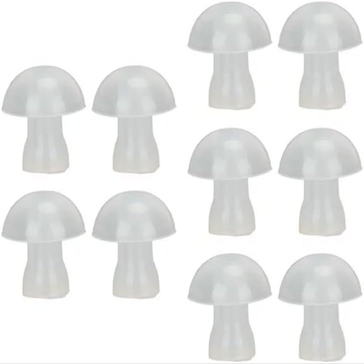 10 Pcs Small Hearing Aid Ear Tips, Domes Hearing Aid Ear Tip Soft Replacement Silicone Hearing Aid Eartips for Hearing Aid Earplugs Domes Accessories Daily Living Aids