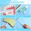 2 Pcs Travel Toothbrush, Folding Toothbrush, Soft Foldable Toothbrushes for Travel Camping Hiking view 3