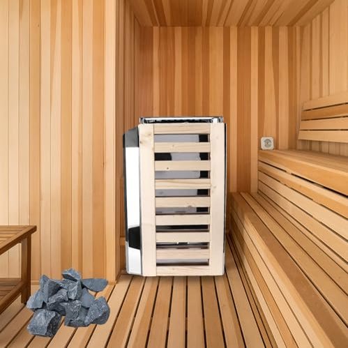 Electric Sauna Heater, 3.6KW Stainless Steel Sauna Stove for Home, Hotel, Spa, Shower, Bath with Internal Control