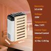 Electric Sauna Heater, 3.6KW Stainless Steel Sauna Stove for Home, Hotel, Spa, Shower, Bath with Internal Control view 2