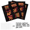 18pcs Red Glitter Dessert Cupcake Topper Pick for Straight Outta 1955 Legend Since 1955 Theme Decor Supplies Men Happy 70th Birthday Party Decorations view 3