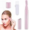 1 Pcs Portable Electric Eyebrow Shaper Shaver Trimmer, Painless Eyebrow Hair Removal, Mini Portable Trimmer for Brows, Face, Cheek, Lips, Peach Fuzz view 1